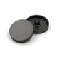 Sand Gun Black 100 PCS Flat Metal Button Clothing Accessories, Diameter:18mm