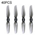 40PCS iFlight Nazgul T3020 75mm 2-Blade Toothpick Propeller for RC Drone FPV Racing Freestyle 3 Inch Toothpick Duct Drone (Grey)