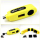 Motorcycle Electric Car Aluminum AlloyThrottle Anti-theft Brake Lock(Yellow)