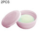 2 PCS Circular Drainage Covered Portable Travel Soap Box(Pink)