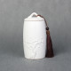 Plum Flower Pattern Stoneware Tea Cans Storage Tanks Ceramic Tea Set Tea Ceremony Accessories(White)