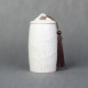 Bamboo Pattern Stoneware Tea Cans Storage Tanks Ceramic Tea Set Tea Ceremony Accessories(White)