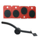 A3 Steel / Plastic Crowbar Plastic Mover Thick Weight Moving Tool Convenient And Practical Combination(Red)