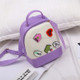 Multi-function Leisure Fashion Silica Gel Double Shoulders Bag Backpack (Purple)