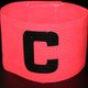 10 PCS Football Match Armband Elastic Sticker Winding-Type C Marker(Red)