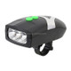 Mountain Bike Headlight Horn LED Flashlight Bicycle Electric Horn, with Light
