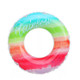 2 PCS Gradient Color Rainbow Flowers Children Thickened PVC Swimming Ring, Size:90cm