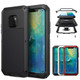 Tank Waterproof Dustproof Shockproof Aluminum Alloy + Silicone Case for Huawei Mate 20 Pro (Black)