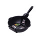 Thick Bottom Maifan Stone Household Small Frying Pan Non Stick Pan Deep Frying Pan, Color:24cm Black Without Cover