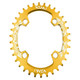 VXM 96BCD Aluminum Alloy Oval Round Chainring Chainwheel Road Bicycle ChainRing for Elliptic Plate 34T(Yellow)