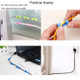 100 PCS Cable Fixed Clip Wire Organizer with Adhesive Random Color Delivery