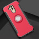 Magnetic 360 Degree Rotation Ring Holder Armor Protective Case for Huawei Mate 20 Lite (Red)