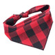 2 PCS Cotton Cartoon Print Pet Saliva Towel, Size:L 73x50x50cm(SJJ13 Red Black Grid)