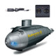 Children 2.4G Electric Six-Way Mini Submarine Model Boy Playing In Water Remote Control Boat Nuclear Submarine(Black)