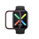 For OPPO Watch 46mm Smart Watch TPU Protective Case, Color:Black+Red