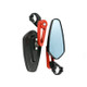 Electric Bike Motorcycle Modified Reversing Retro Rearview Handle Mirror All Aluminum Reflective Rearview Mirror(Red)