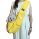 Pet Outing Carrier Bag Cotton Messenger Shoulder Bag, Colour: Yellow