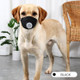 3 PCS Dog Dust And Haze Respirator Mask Pet Protective Mouth Cover, Specification:M(Black)