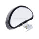 Rear View Blind Spot Mirror Universal Adjustable Wide Angle Auxiliary Mirror(Black)