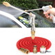25ft 2.5m Telescopic Soft Tube Household Car High PressureWash Water Gun Spayer Nozzle Garden Irrigation Set (Red)