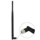 Wireless 7dBi SMA Male Network Antenna(Black)