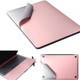 For MacBook Pro Retina 13.3 inch A1425 / A1502 4 in 1 Upper Cover Film + Bottom Cover Film + Full-support Film + Touchpad Film Laptop Body Protective Film Sticker(Rose Gold)