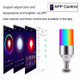 WIFI Smart Cylindrical Light Bulb App Control Color Changing Atmosphere Bulb Lamp Smart Home Voice LED Light, Model:6500K+RGBW E27