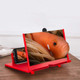 Pull-out Mobile Phone Screen Magnifier 3D Video Desktop Mobile Phone Holder, Size:12 inch(Red)