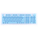 ABS Translucent Keycaps, OEM Highly Mechanical Keyboard, Universal Game Keyboard (Blue)