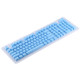 ABS Translucent Keycaps, OEM Highly Mechanical Keyboard, Universal Game Keyboard (Blue)