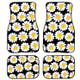 4 in 1 Daisy Pattern Universal Printing Auto Car Floor Mats Set, Style:K3689GP