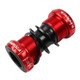 Meroca Mountain Bike Bottom Axle One Hollow Bb Bicycle Screw-In Bottom(Red)