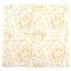 Colorful Printed Wedding Flower Banquet Napkins Placemats(Gold)