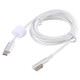 45W / 60W / 65W / 85W 5 Pin MagSafe 1 (L-Shaped) to USB-C / Type-C PD Charging Cable (White)