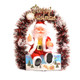 Christmas Decorations Colorful Glowing Garland Musical Santa Doll(Red )