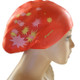 Printed Silicone Swimming Cap Waterproof Swimming Cap for Long Hair, Size:One Size(Red)