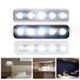 5 LEDs High Lighting Long Touch Light LED Night Light Pat Lamp(White)