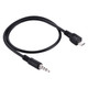 3.5mm Male to Micro USB Male Audio AUX Cable, Length: about 40cm(Black)