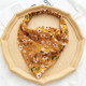 5 PCS Floral Elastic Band Turban Women Thin Floral Cloth Headscarf  Triangle Scarf(Big Floral Yellow)