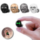 SK20 Wireless Cool Skull Bone Bluetooth Earphone with Mic Noise Cancelling Hi-Fi Bass Stereo Ultra Mini Earbuds Handsfree Earpiece(White)