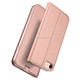 DUX DUCIS Skin Pro Series Horizontal Flip PU + TPU Leather Case for iPhone 8 & 7, with Holder & Card Slots (Rose Gold)