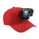 PULUZ Baseball Hat with J-Hook Buckle Mount & Screw for GoPro HERO7 /6 /5 /5 Session /4 Session /4 /3+ /3 /2 /1, DJI OSMO Action, Xiaoyi and Other Action Cameras(Red)