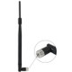 Wireless 10DBi RP-SMA Male Network Antenna (Hardcover Edition)(Black)