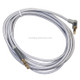 AV01 3.5mm Male to Male Elbow Audio Cable, Length: 2m (Silver Grey)