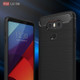 For LG G6 Brushed Carbon Fiber Texture Shockproof TPU Protective Cover Case(Black)