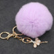 Ballet Golden Keychain Key Holder Key Chains Rings Holder Rex Rabbit Car Bag Pendant Fashion Bag Ornaments Pendant, Random Color Delivery