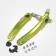 JIANKUN IXF Mountain Bike Hollow Crank Modified Single-plate Left and Right Cranks Crankshaft Bottom Axle, Style:Left and Right Crank(Green)