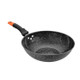 Maifanshi Non-stick Household Oil-free Flat-bottom Wok is Suitable for Gas Cooker Induction Cooker, Size:30cm(Single Pot)