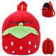 Kids Cartoon Backpack Kindergarten Children Cute School Bag Baby Girls Schoolbag(Strawberry)