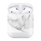 Marble Pattern Wireless Earphones Charging Box Protective Film Sticker for Apple AirPods 1/2
